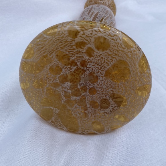 Vintage Azzurra Maestri Vetrai Italian Smoky Leopard Vase 13” - Picture 4 of 5